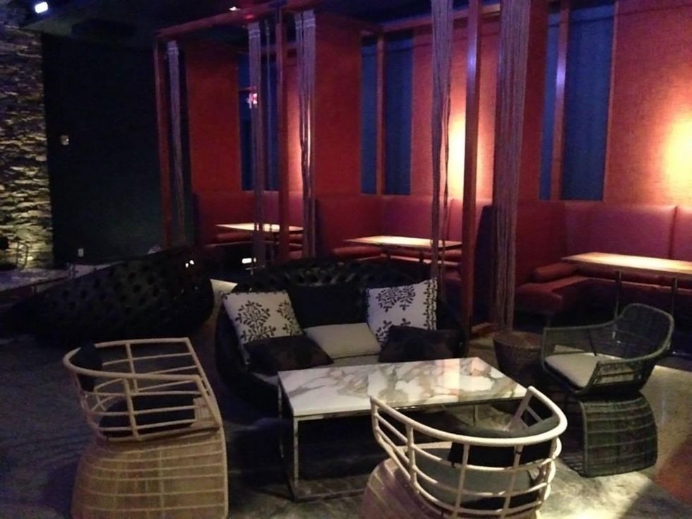 Fish & The Knife Sushi Bar and Lounge February 2014 interior no people