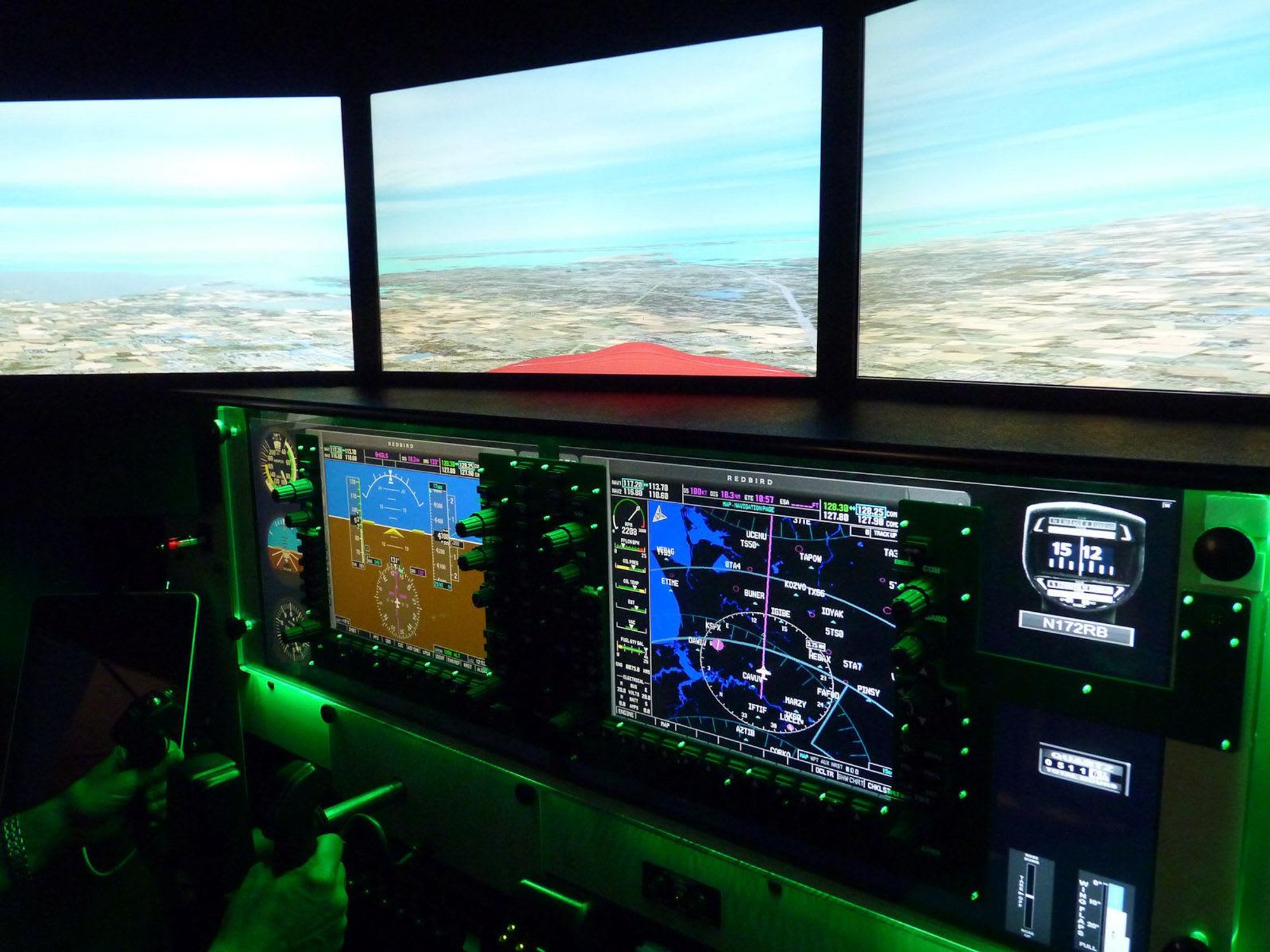 flight simulation, Ellington Field