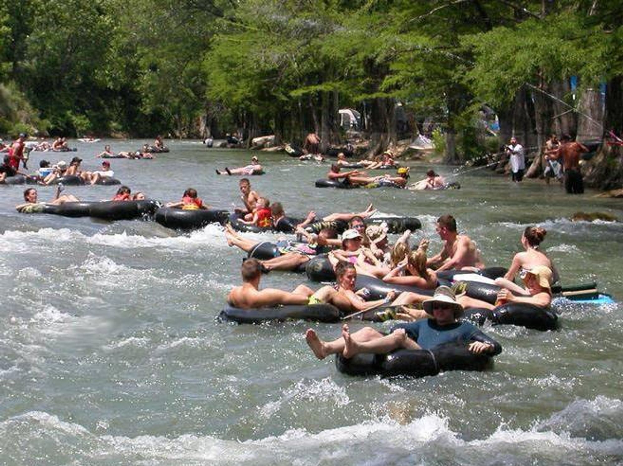 Floating the Guadalupe River is a quintessential Texas summertime activity.