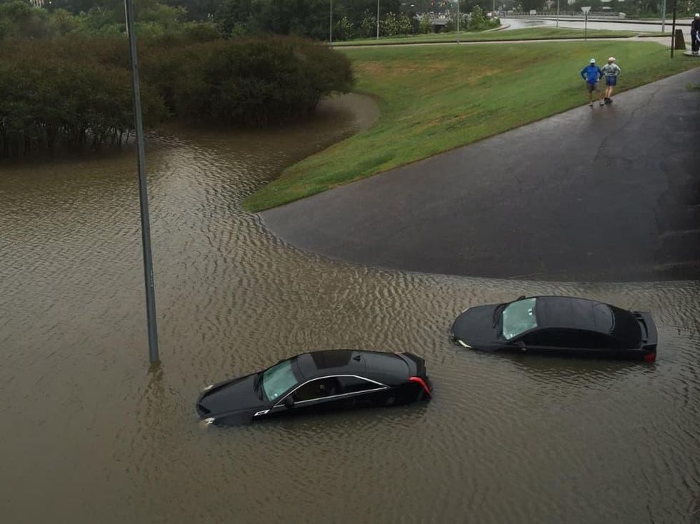 Flooding at Memorial and Waugh