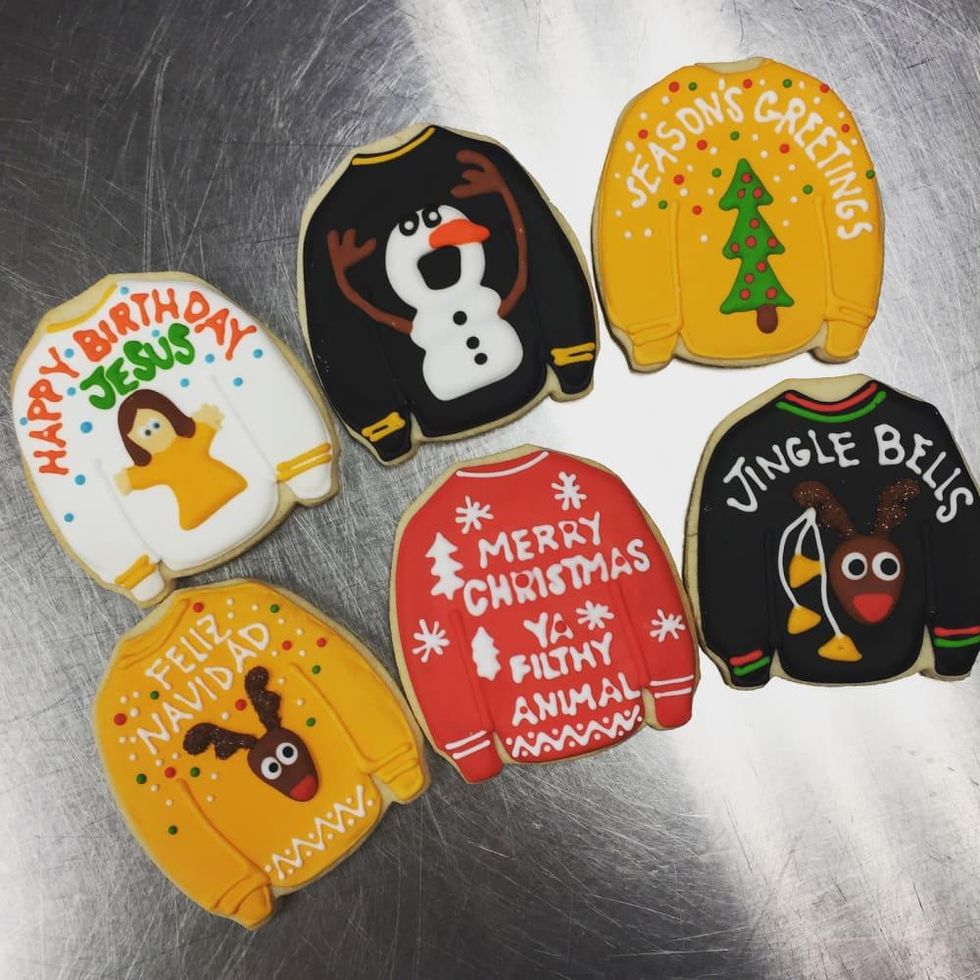 Fluff Bake Bar Ugly Sweater Christmas Cookies