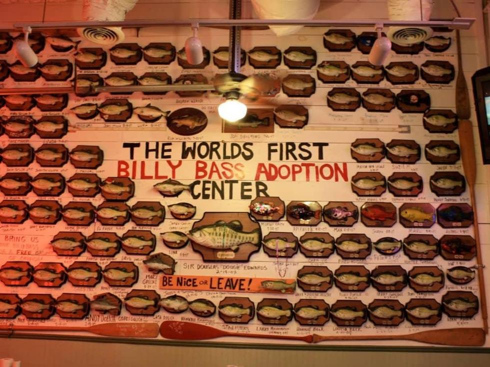 Flying Fish catfish restaurant Billy Bass adoption