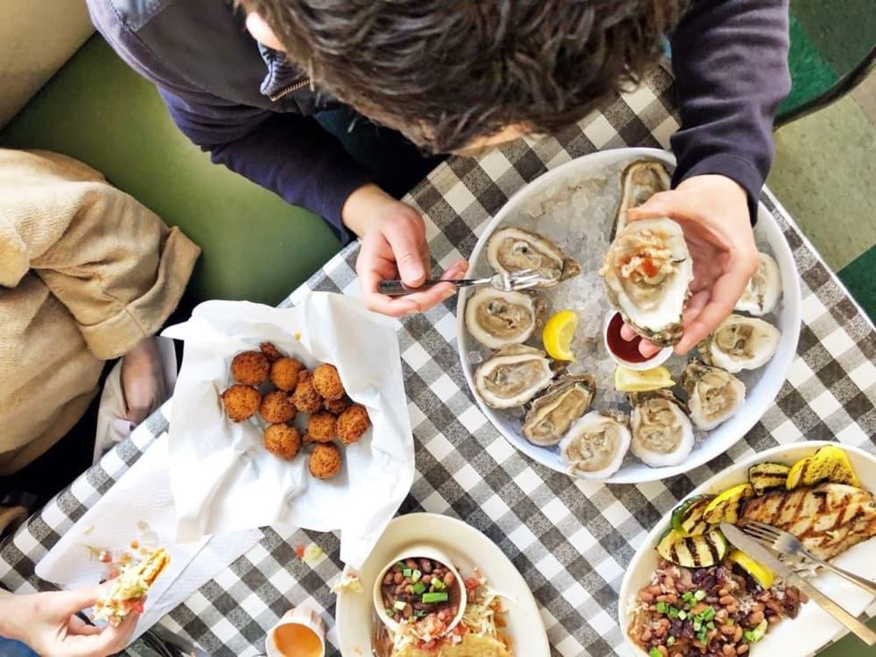 Flying Fish table spread