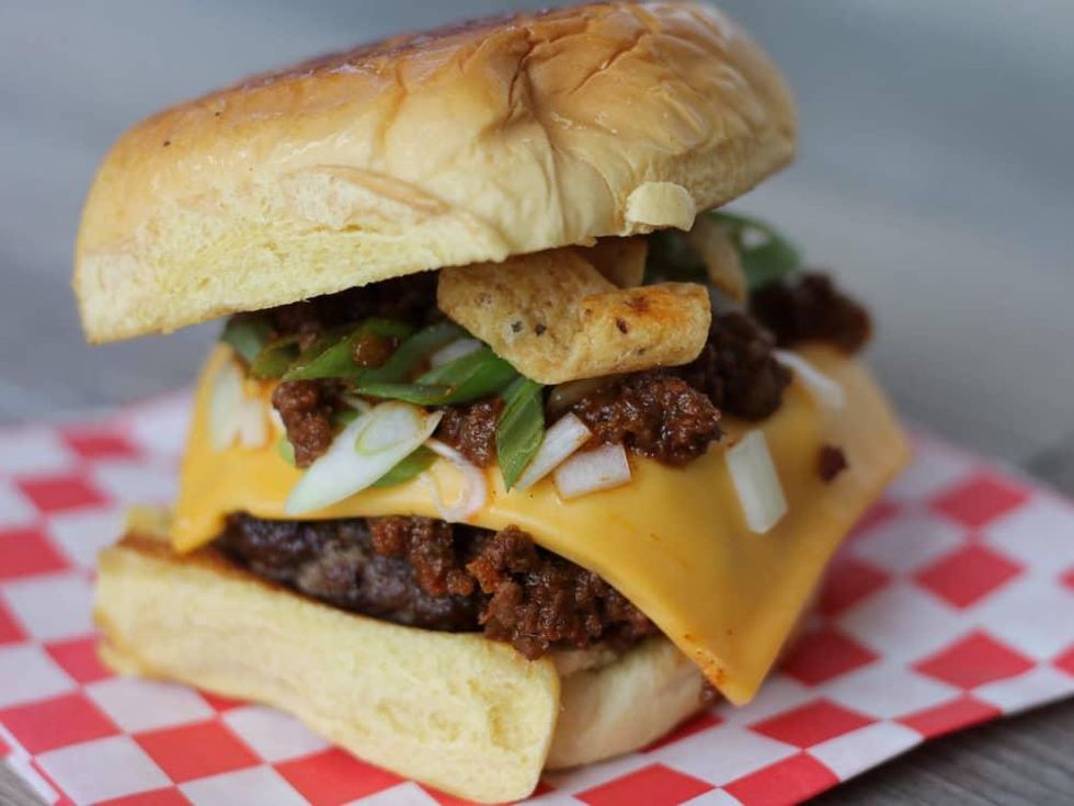 FM Burger Frito Pie burger
