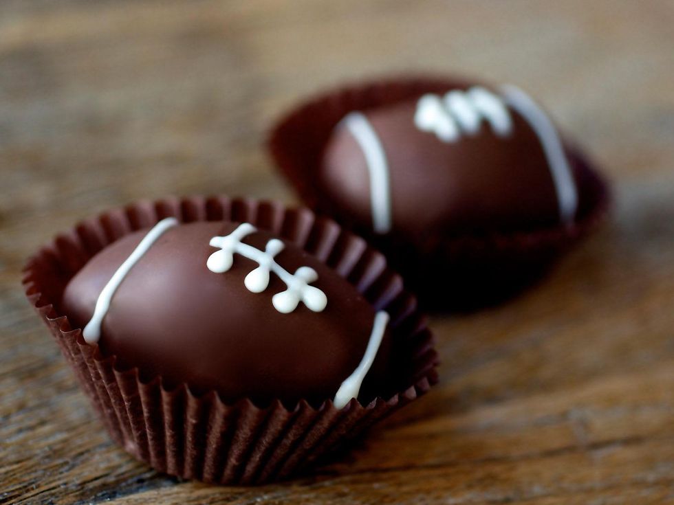 Football Cupcake Truffles from Ooh La La