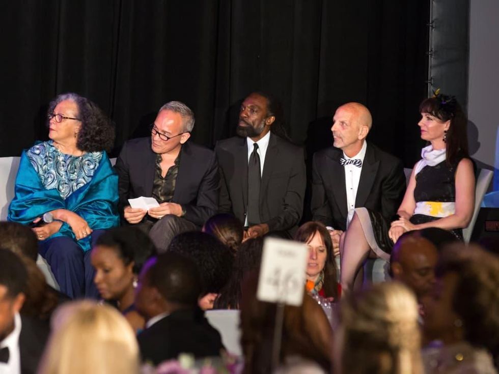 For The Sake of Art judges Michelle Barnes, Cesar Galindo, Kevan Hall, Clifford Pugh, Beth Muenke