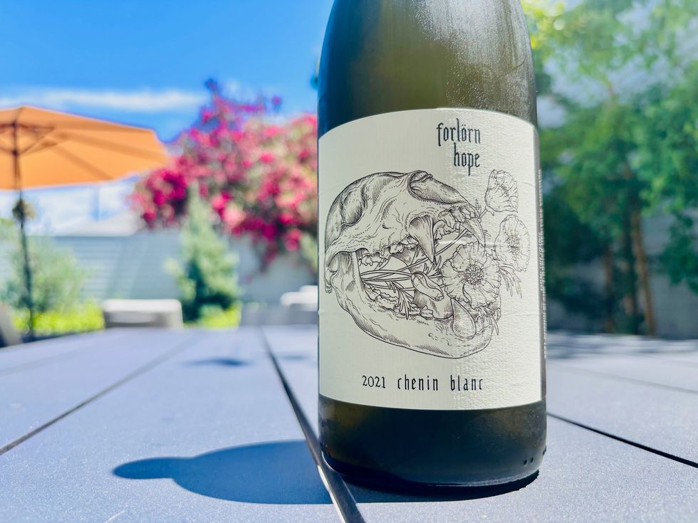 Forlorn Winery wine bottle