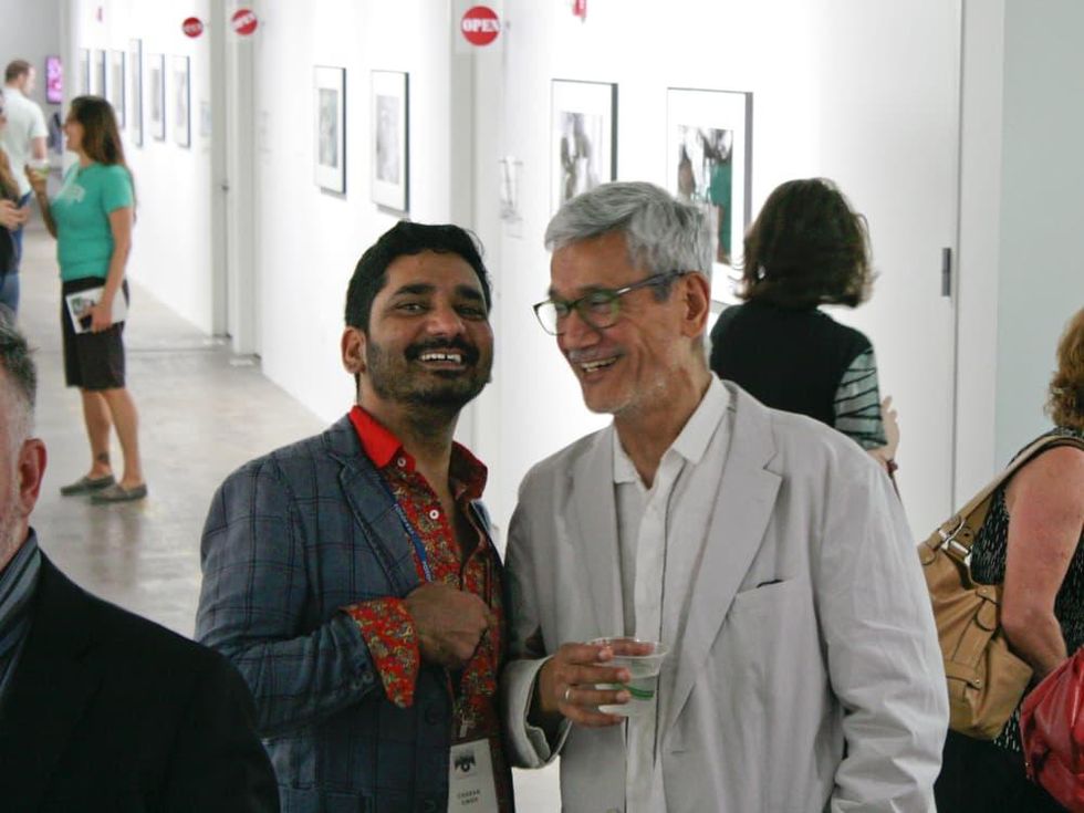 FotoFest Opening Charan Singh and Sunil Gupta