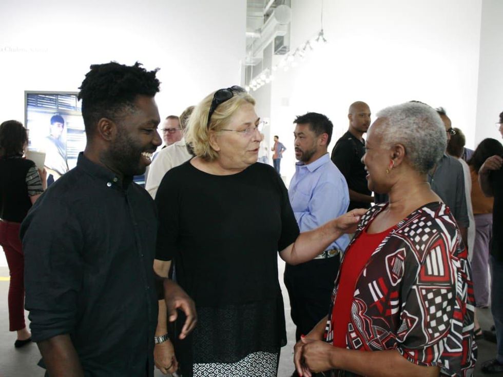 FotoFest Opening Paul Mpagi Sepuya Elaine Thweatt and Paul's mother