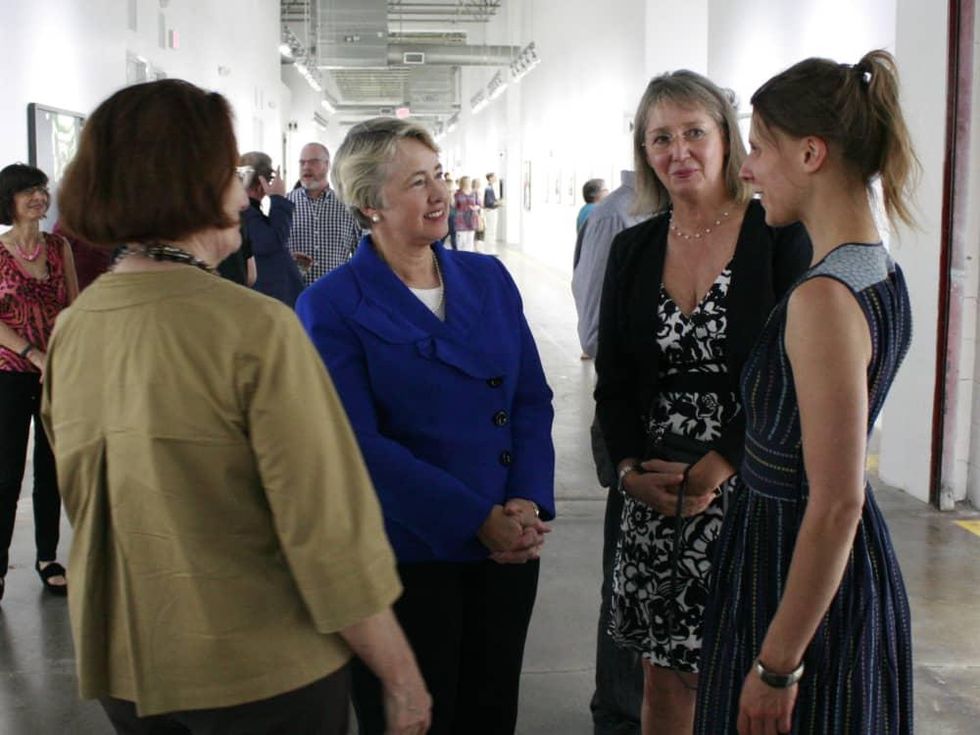 FotoFest Opening Reception Annise Parker, Ricarda Redeker, Anna Charlotte Schmid