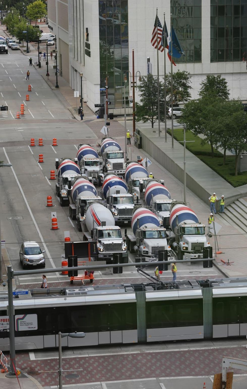 Foundation pour at Skanska Capitol Tower