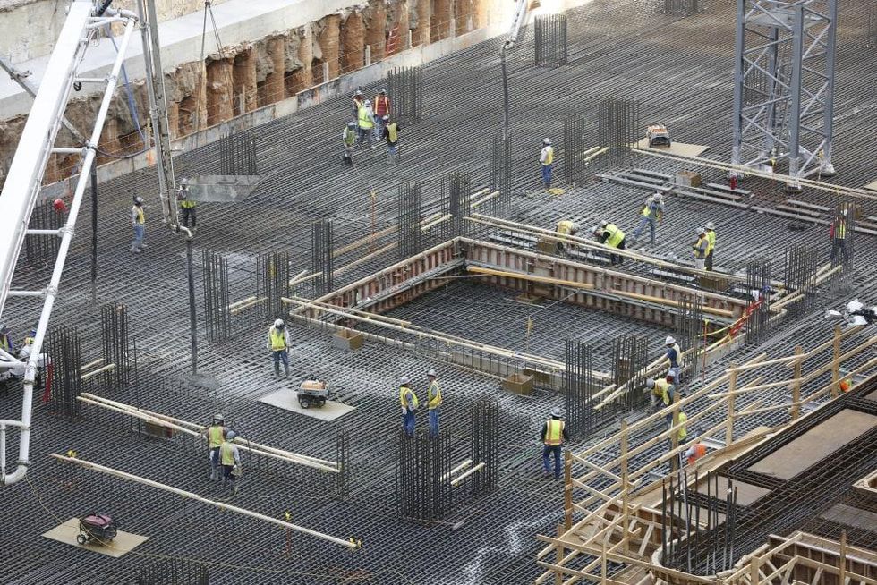 Foundation pour at Skanska Capitol Tower
