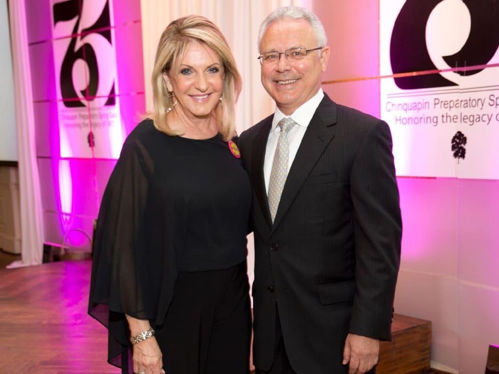 Francie Willis, David Medina at Chinquapin Flashback Gala