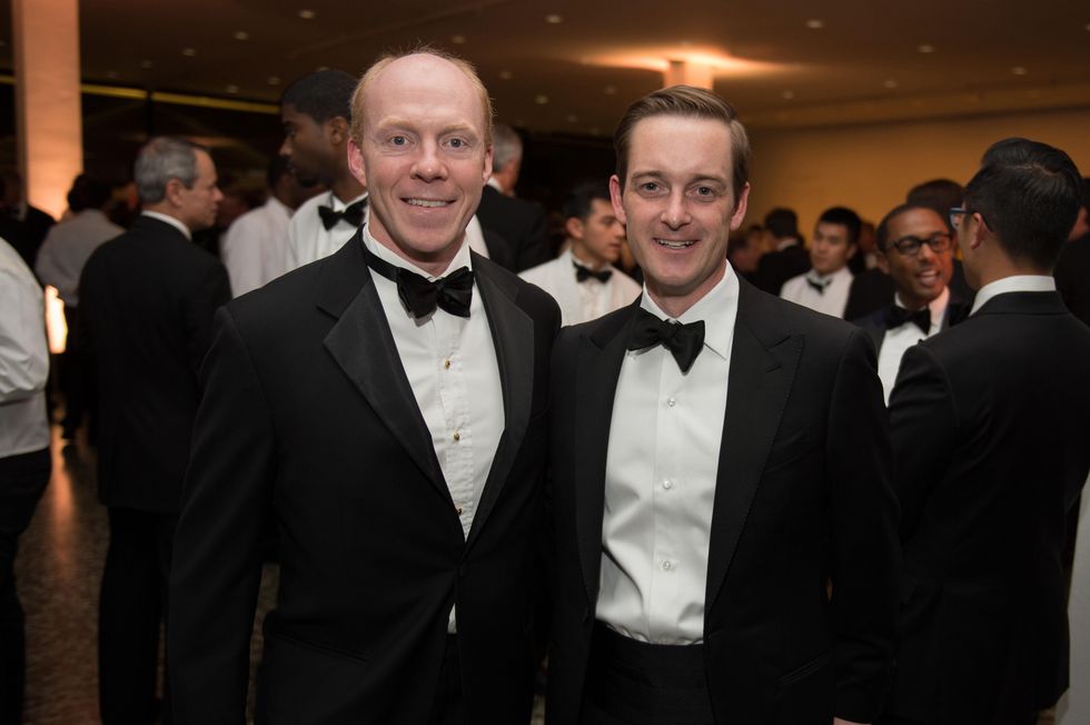 Francis Carr, left, and John Bresnahan at Museum of Fine Arts Houston MFAH One Great Night November 2014