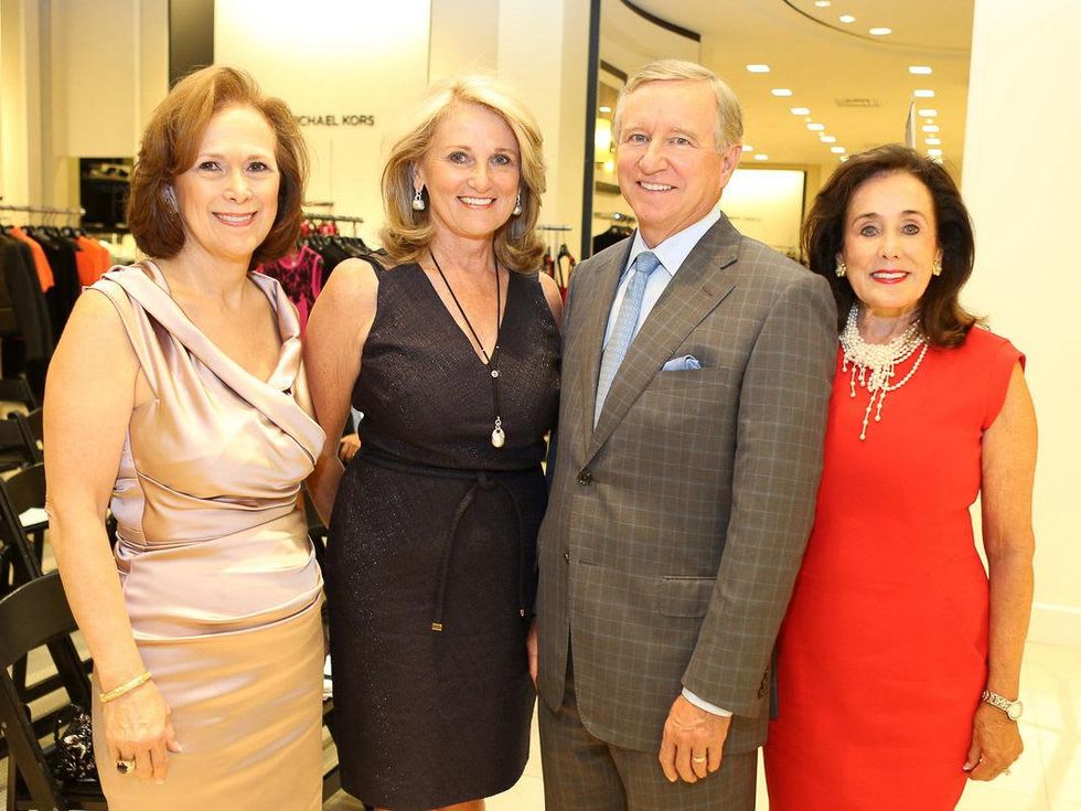 Franelle Rogers, from left, Denise Monteleone and Jess and Betty Tutor at the Winter Ball kick-off event