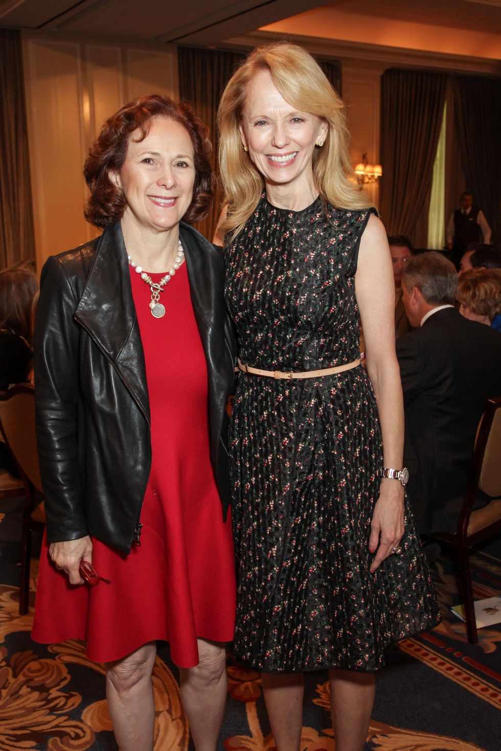 Franelle Rogers, left, and Susan Sarofim at the Houston Hospice butterfly luncheon April 2015