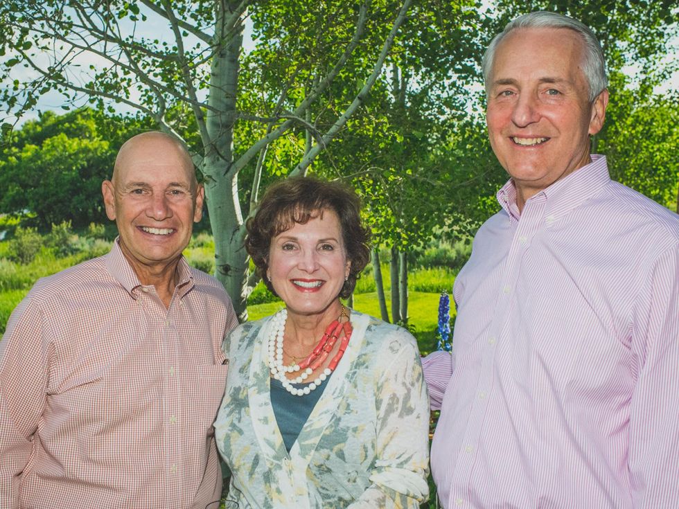 Frank and Gloria Kalman, from left, with Dr. Robert Ivany at UST in Colorado June 2014