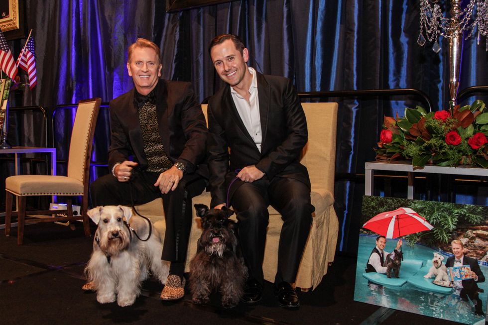 Frank Billingsley, left, and Kevin Gilliard at the Citizens for Animal Protection Gala November 2013.