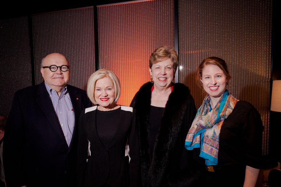 Frank Douglas, from left, Jo Furr, Judy Douglas and Sarah Ann Mockbee at the Texas Film Awards Event February 2015