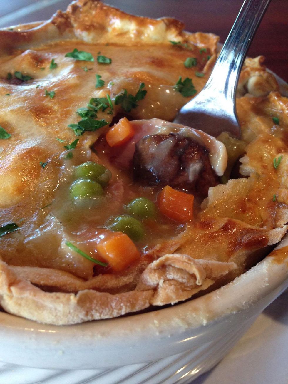 Frank's Americana Revival chicken pot pie