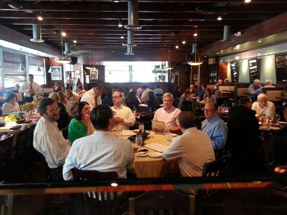 Frank's Americana Revival crowd in restaurant