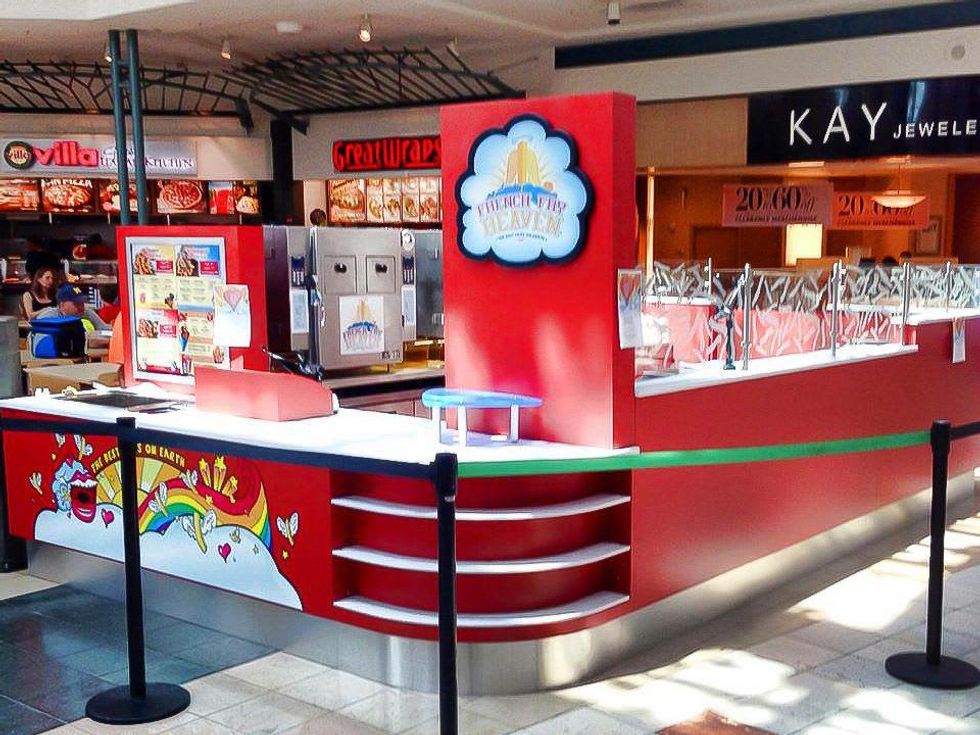 French Fry Heaven Woodlands Mall counter