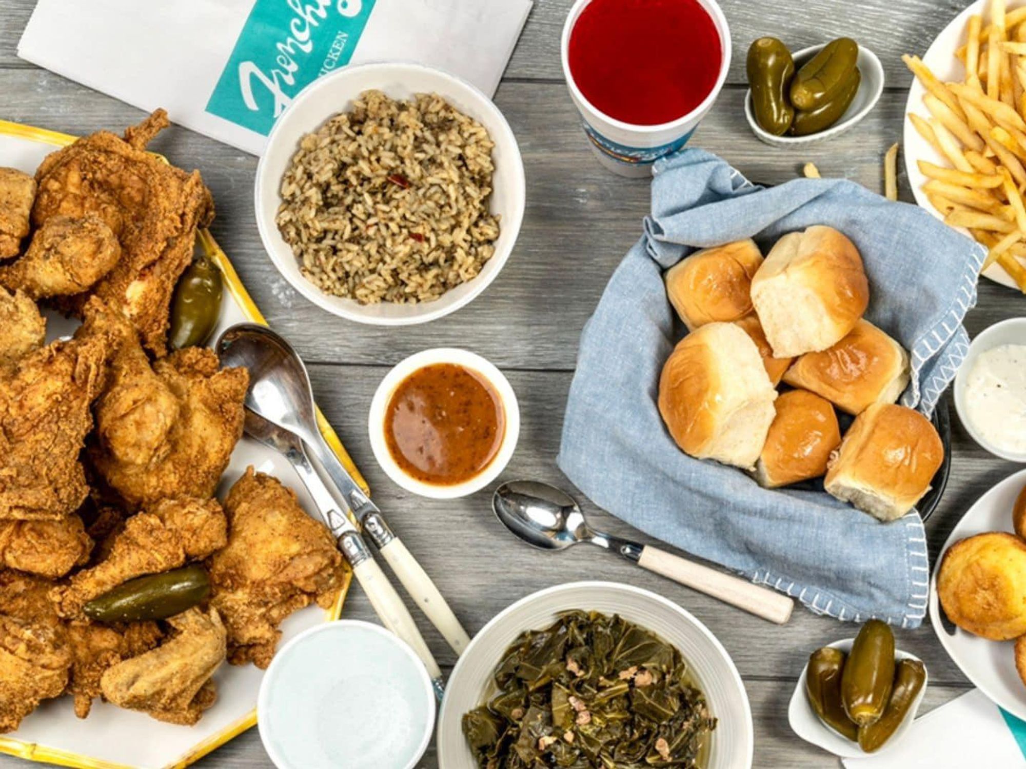 Frenchy's Chicken food spread