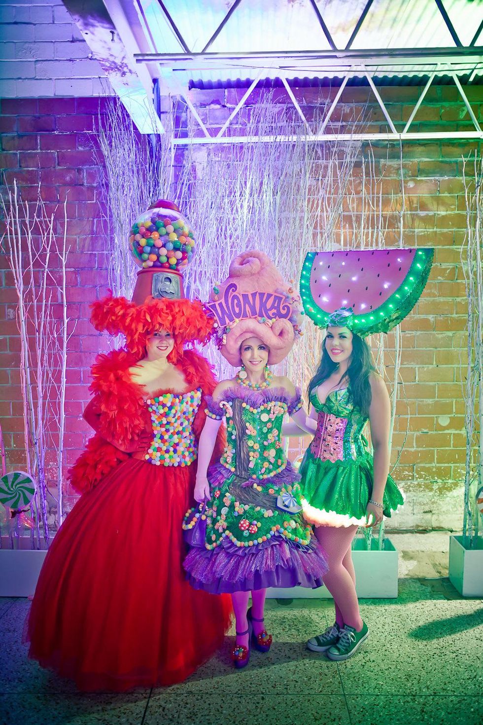 Fresh Arts Gum Ball Gala 2015 Kasi Kubiak, Marita Fairbanks and friend