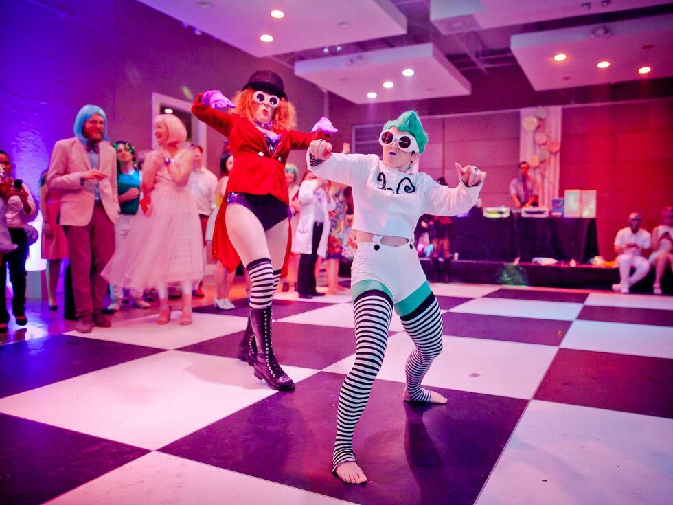 Fresh Arts Gum Ball Gala 2015 Tifa Tiddlywinks and Emma De Lemma