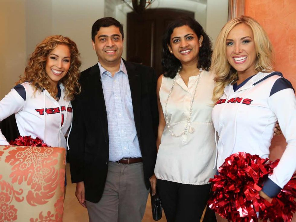 Friday Night Lights kick off Texan Cheerleaders with Dr Vivek Subbiah and Dr Ishwaria Subbiah