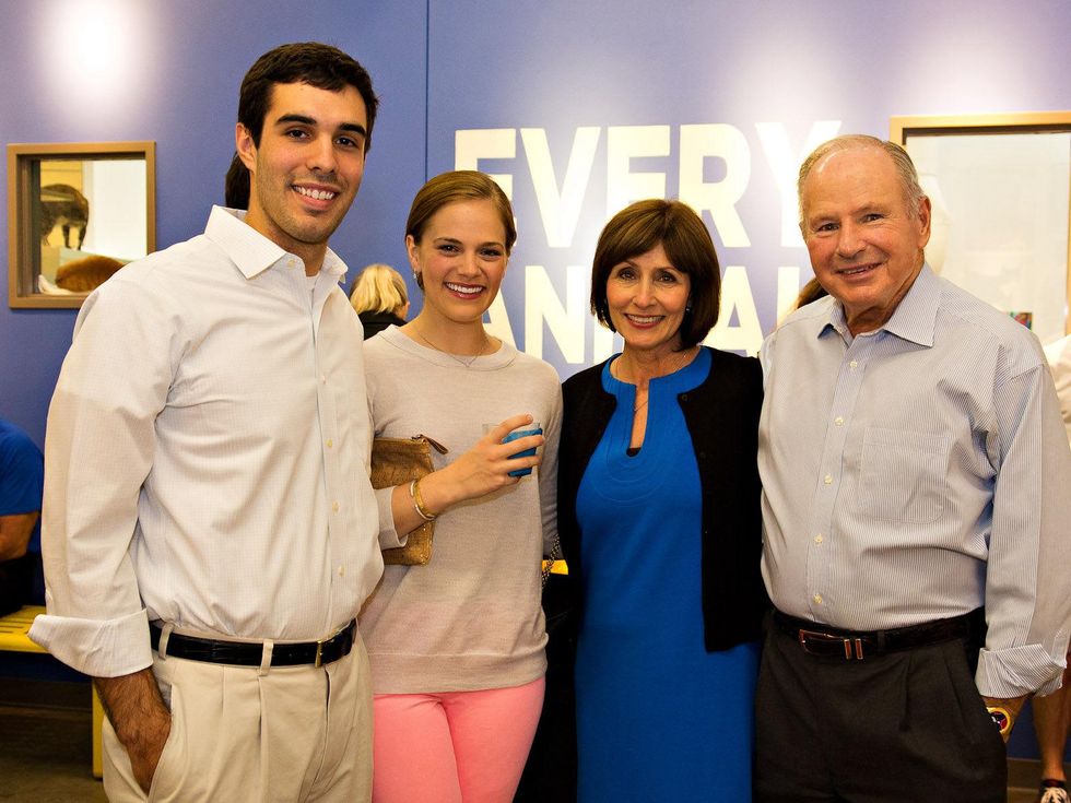 Friends for Life Houston anniversary party June 2013 Diego Fernandez, Mallory Moore, Laura Moore, Don Sanders