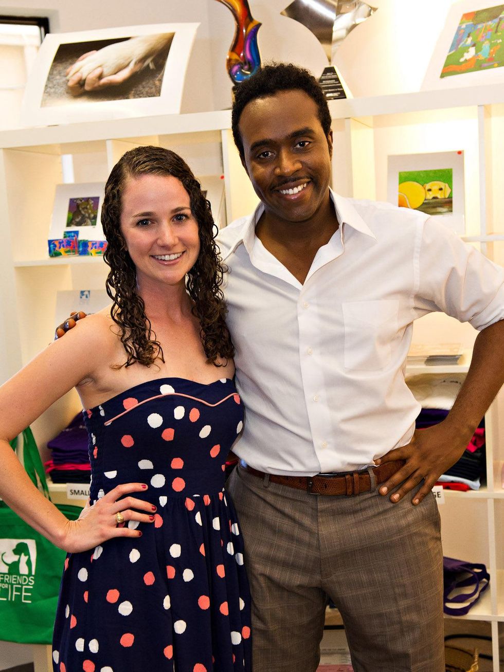 Friends for Life Houston anniversary party June 2013 Julia Giordano, Dy'lan Williams