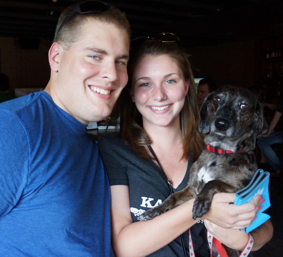 Friends for Life Pints for Pups fundraiser August 2013 Drew Becker, Mindi Duncan, Sam Ranger