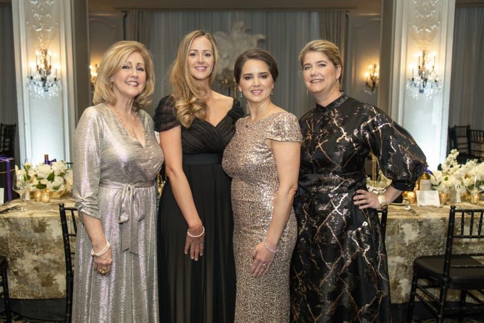 Friends of West U Parks Park Lover's Ball 2022 Donna LaMond, Kimberly Ang, Kelly Hill, and Sami Morrison