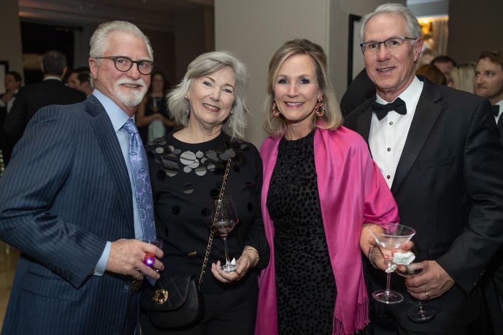 Friends of West U Parks Park Lover's Ball 2022 Ray & Libby Cook and DeDe & Will Bertron