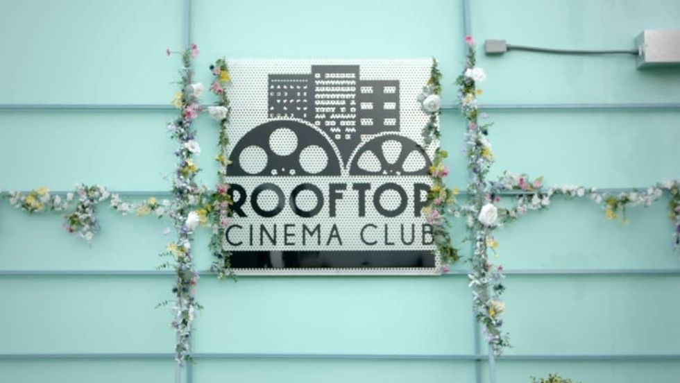 Frost Houston pop-up Rooftop Cinema Club