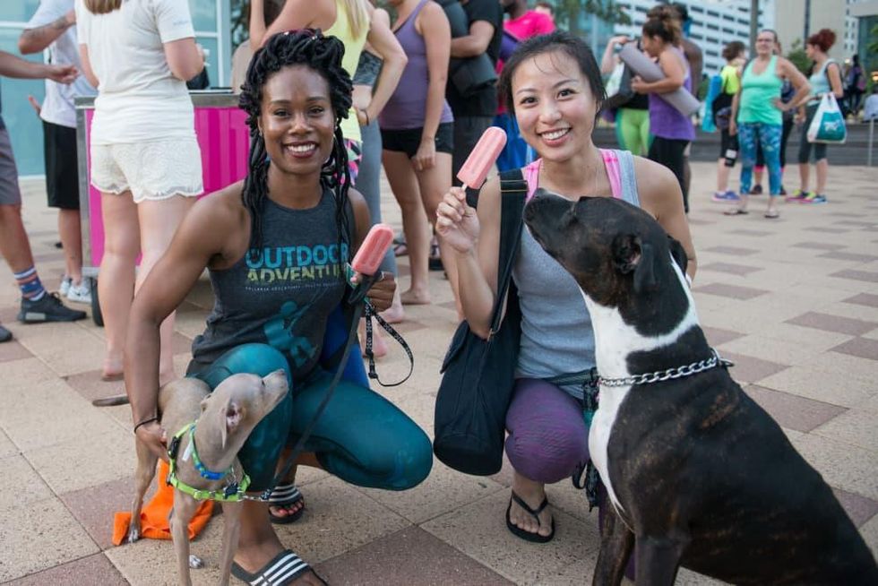 Frost It Forward Discovery Green yoga popsicle Latoya Bagwell, Michelle Chang (Bruno & Charlie)