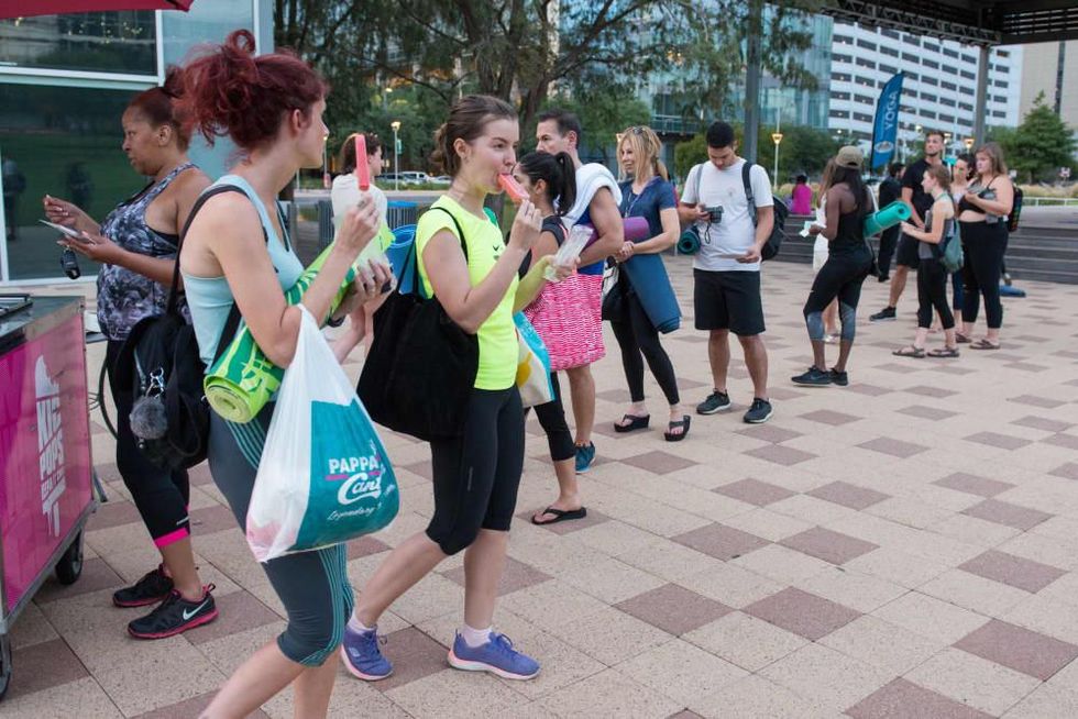Frost It Forward Discovery Green yoga popsicle