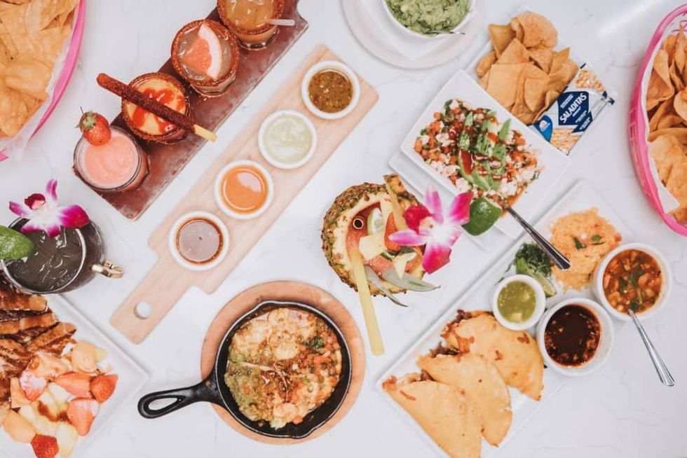 Gabriela's Mexican restaurant food spread