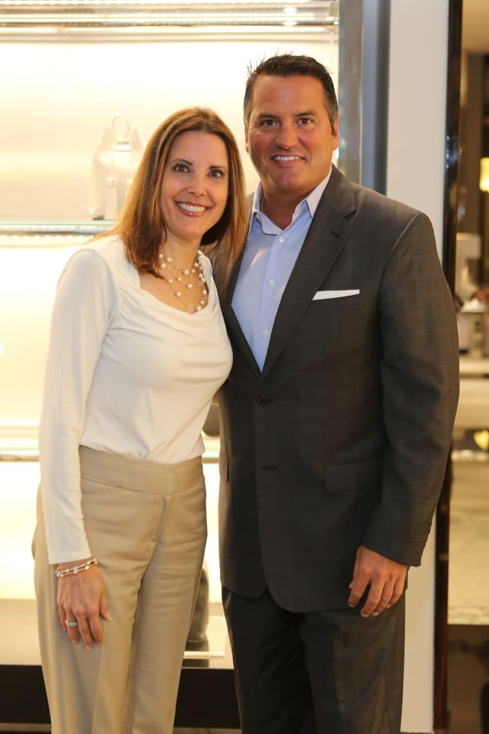 Gabrielle Giffords, Todd Thoman at Blue Cure party at Tom Ford