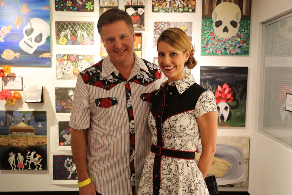 Gala and Retablo Silent Auction 2014, Lawndale Art Center, Dia De Los, Muertos, Lane Schultz, Bob Schultz