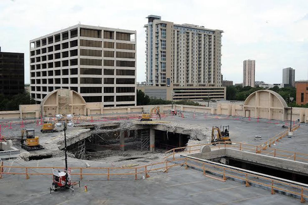 Galleria Construction Above Ground