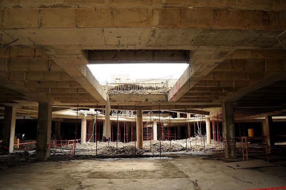 Galleria Construction Below Ground