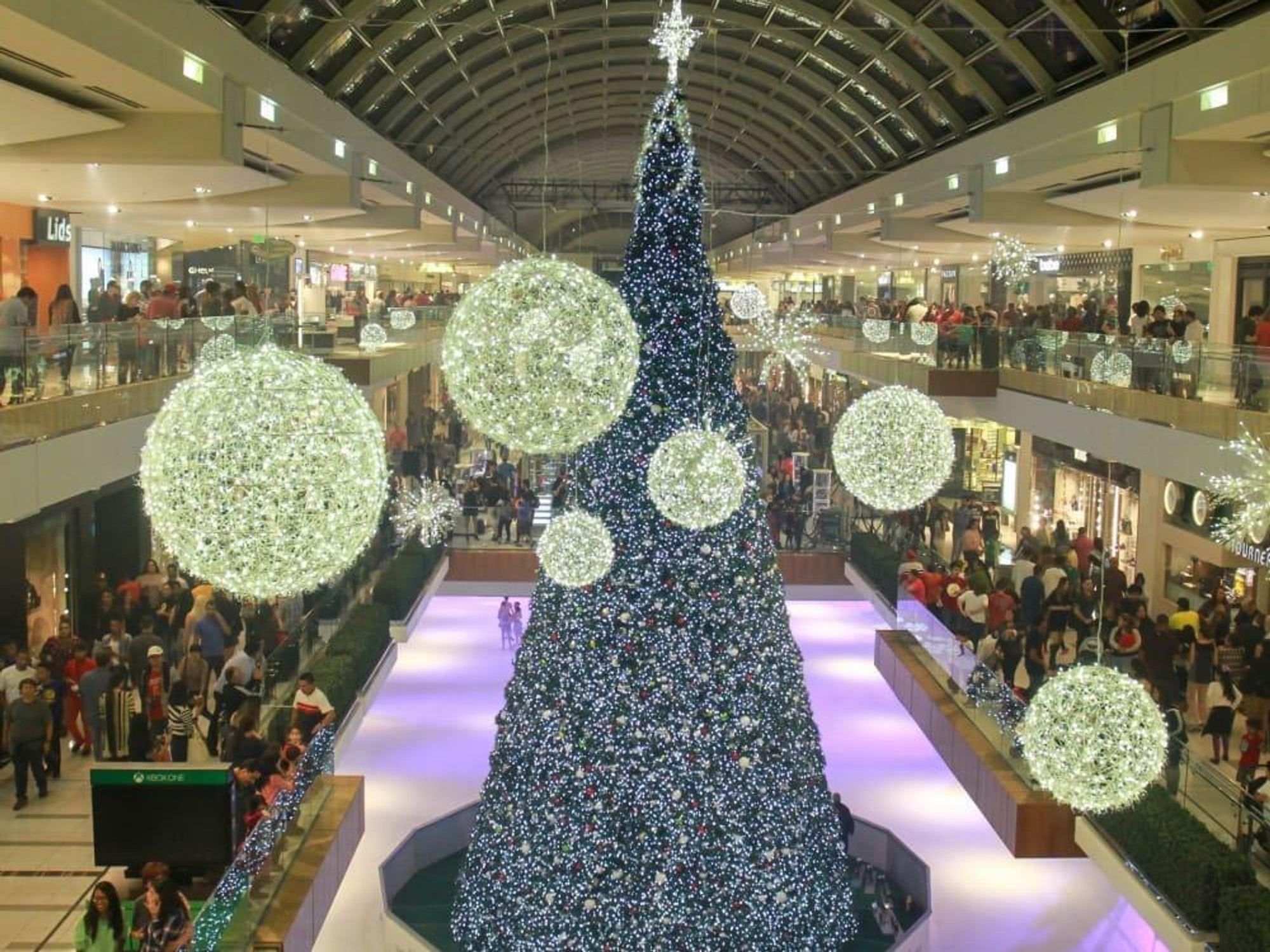 Galleria Houston Christmas tree lighting ice spectacular