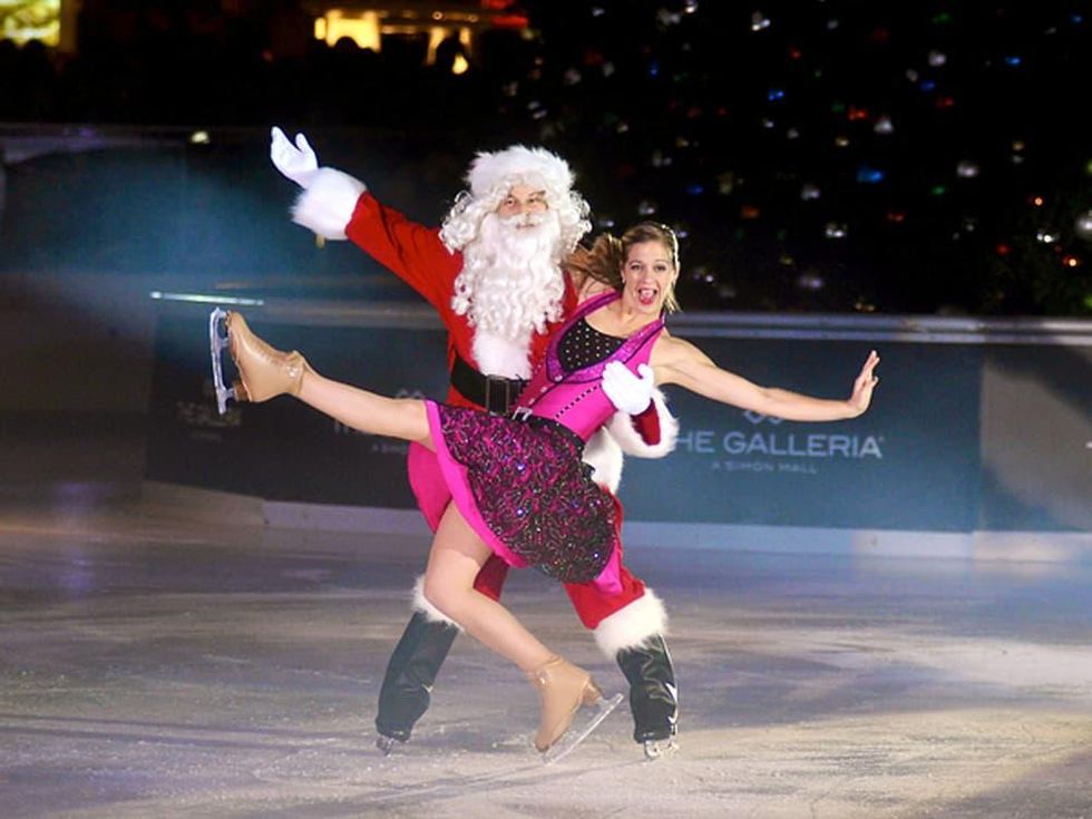 Galleria Ice Spectacular Nov 2015 Santa and skater