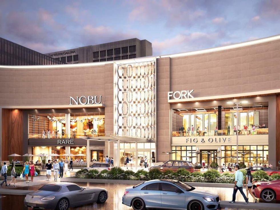 Galleria rendering Nobu Fig and Olive exterior