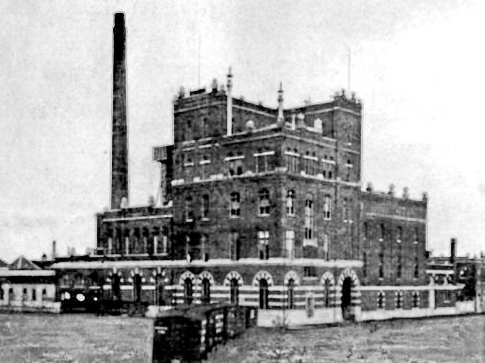 Galveston Brewery black-and-white