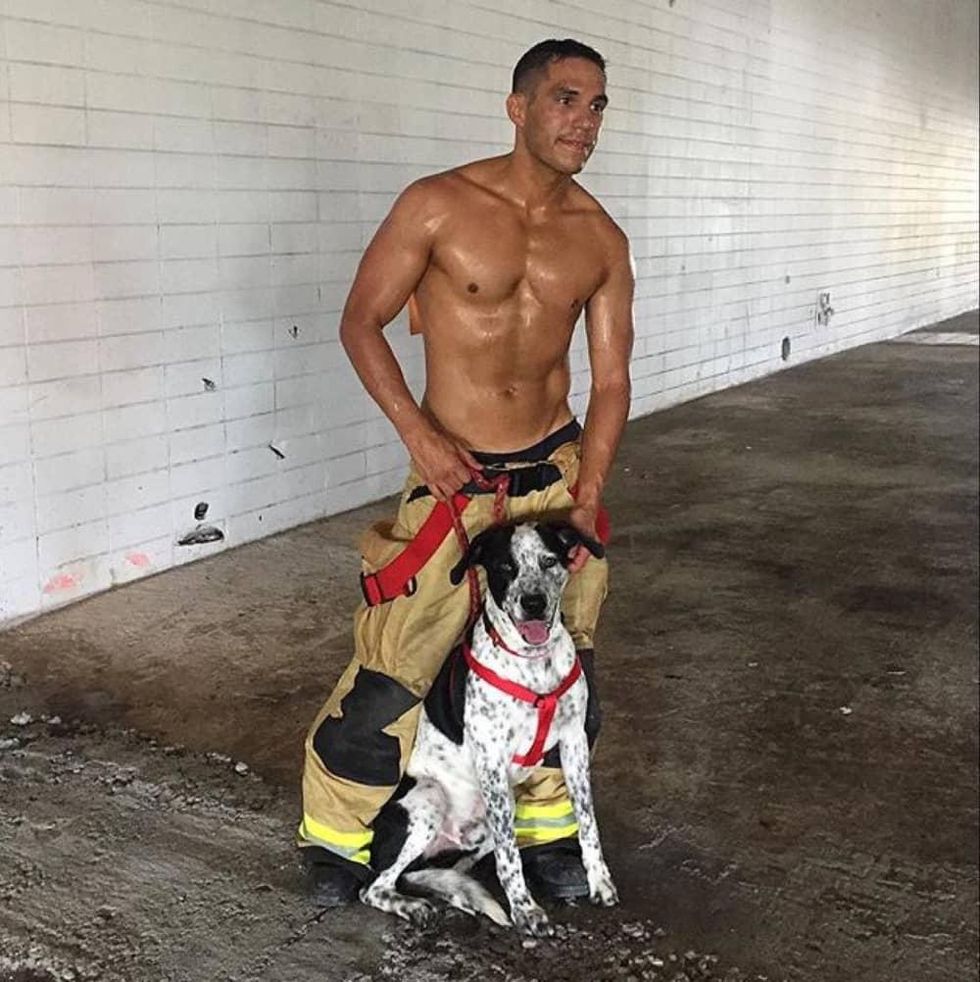 Galveston Firefighters Calendar with adoptable pets