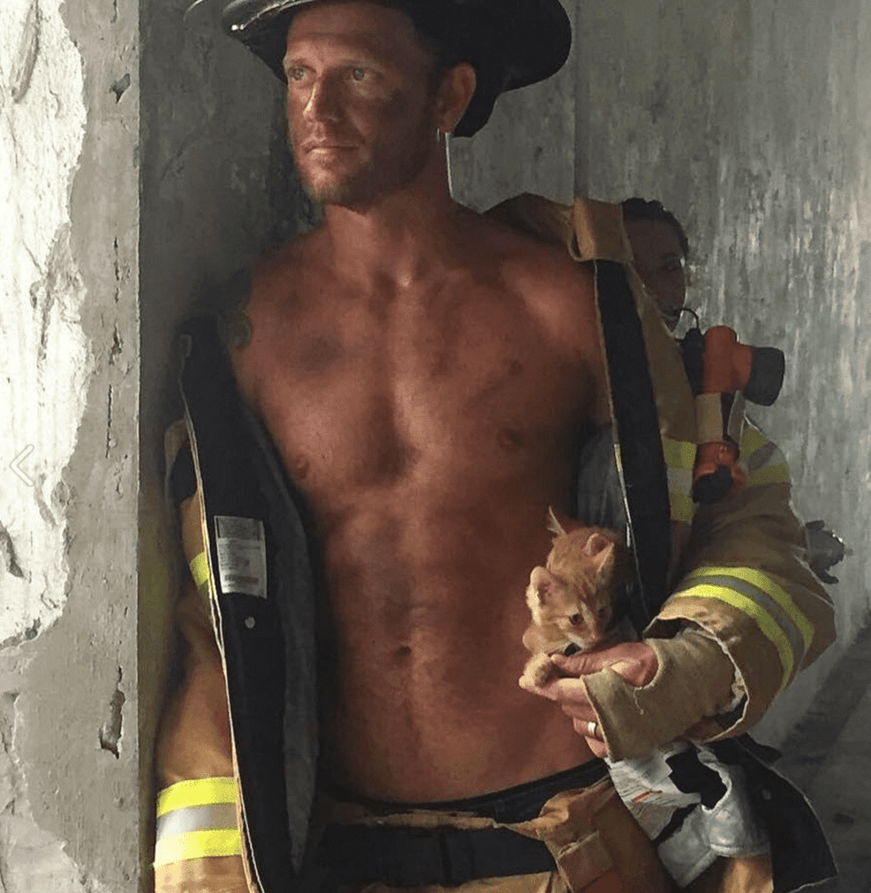 Galveston Firefighters Calendar with adoptable pets
