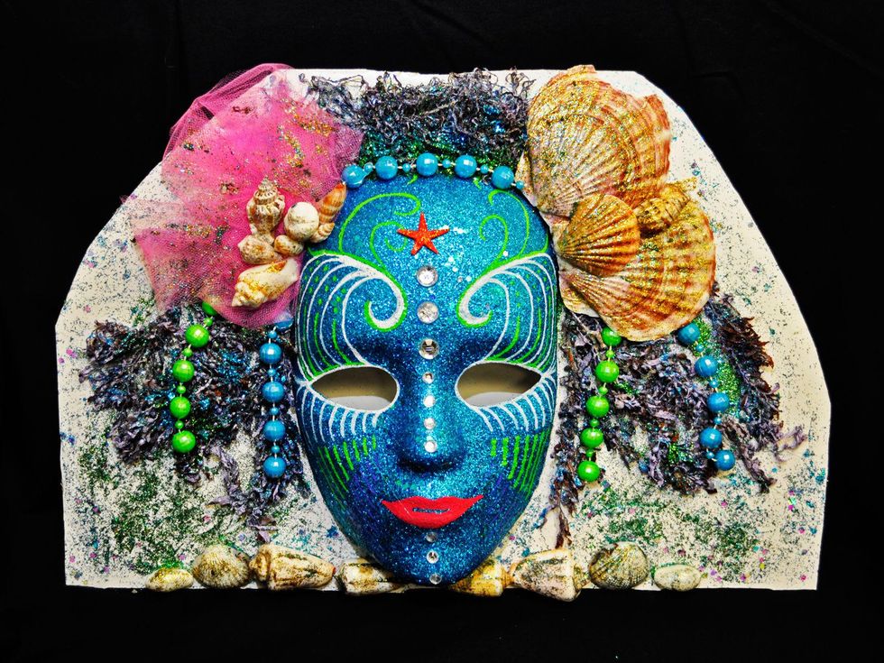 Galveston seaweed art contest August 2013 Participant 2013_Christina Aaron of La Marque_Seaweed Sparkle